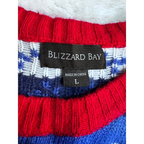 Blizzard Bay Ugly Christmas multicolored sweater women size large - Picture 3 of 5